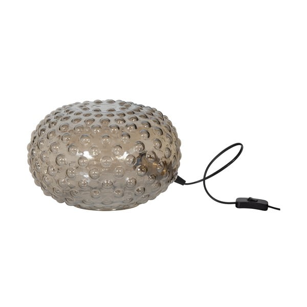 Beżowa lampa stołowa z szklanym kloszem (wys. 20 cm) Soap – BePureHome