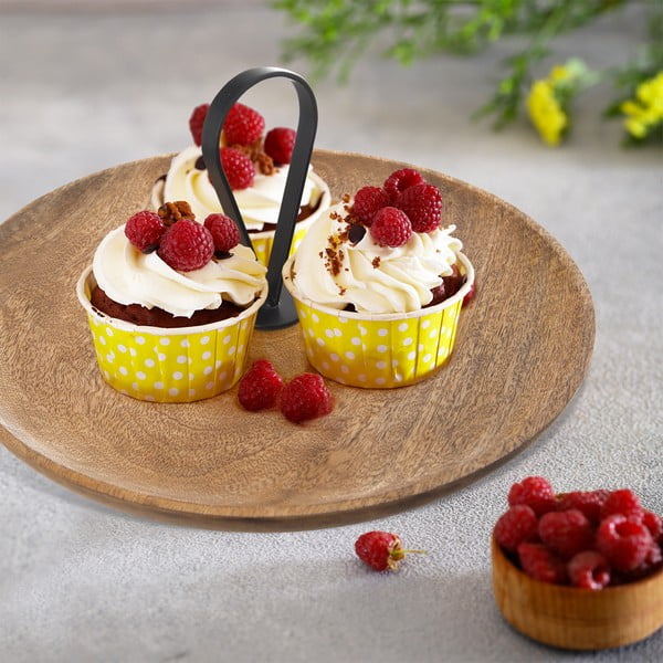 Drewniana taca do serwowania ø 30 cm Mango – Orion-image-1