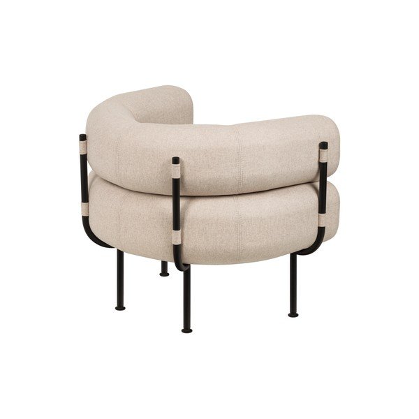 Beżowy wełniany fotel Ubi – noo.ma-image-2