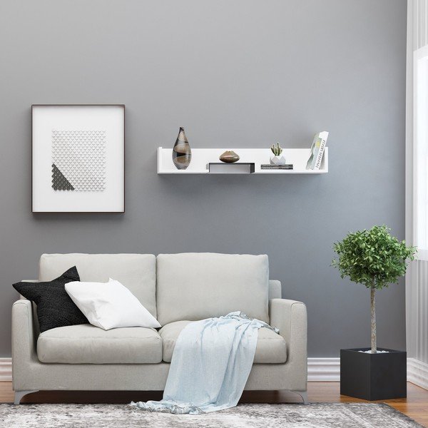 Biała półka Manolya – Kalune Design-image-2