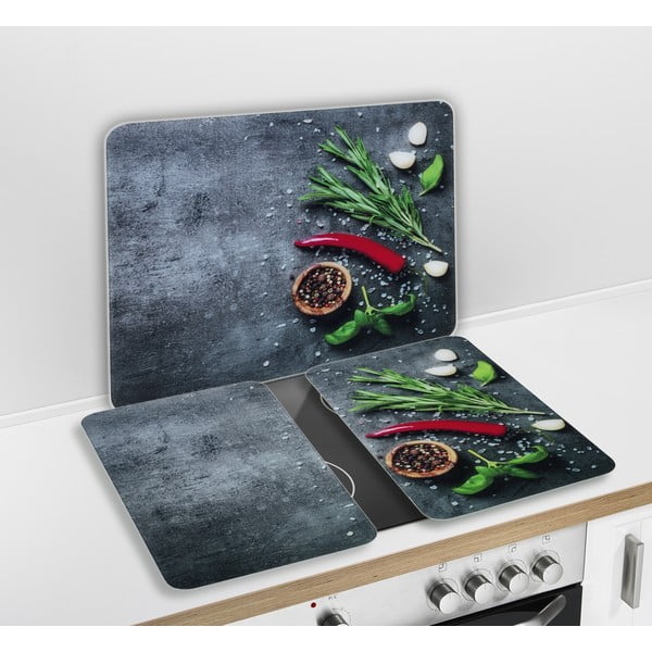 Płyta ochronna na ścianę za kuchenką ze szkła hartowanego 50x56 cm Rosemary – Maximex-image-2