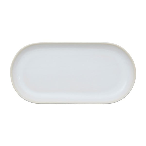 Biały kamionkowy talerz Flore – Côté Table
