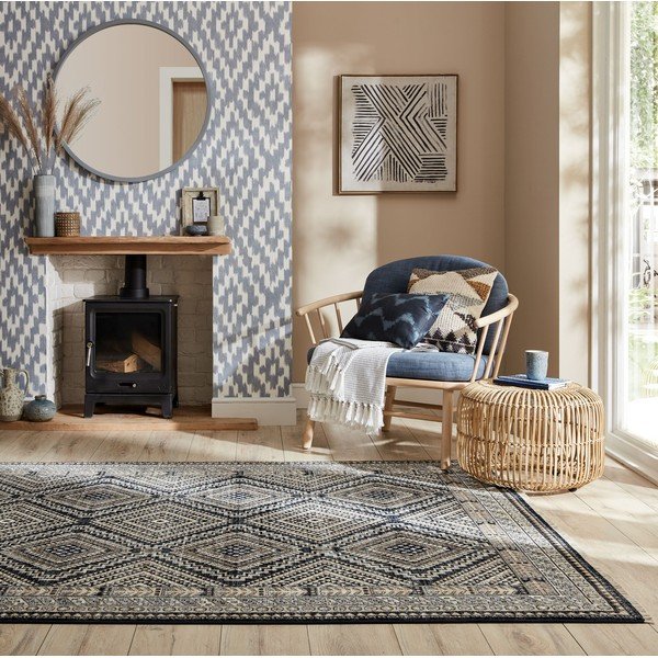 Ciemnoniebieski dywan 160x234 cm Babylon – Flair Rugs-image-1