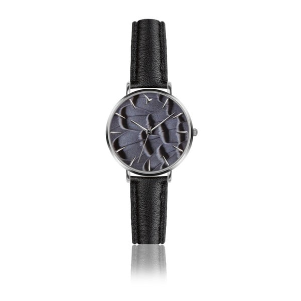 Zegarek damski z czarnym paskiem ze skóry Emily Westwood Alexis