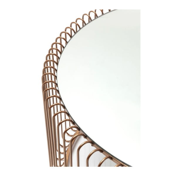 Okrągłe stoliki zestaw 2 szt. w kolorze miedzi ø 69,5 cm Wire Big – Kare Design-image-3