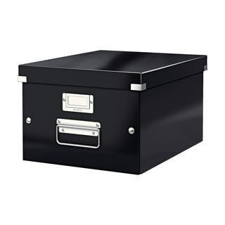Czarne pudełko do przechowywania Leitz Universal, dł. 37 cm