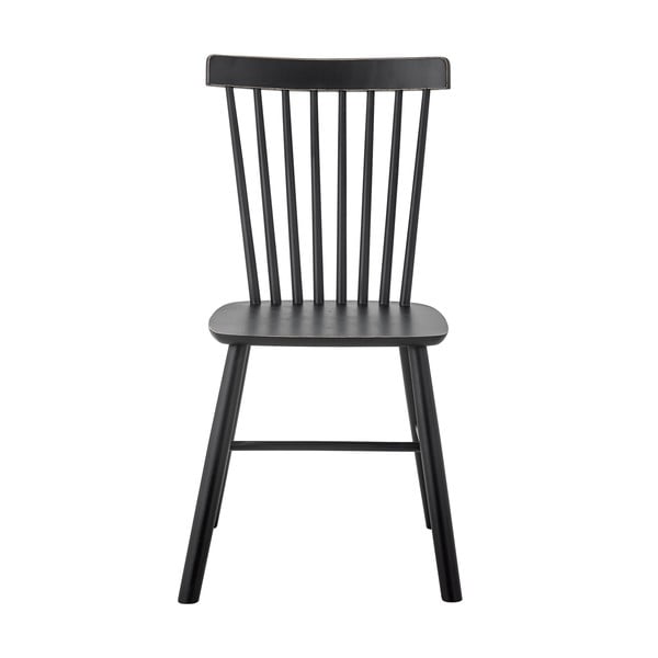 Czarne krzesło z litego drewna kauczukowego Mill – Bloomingville-image-2
