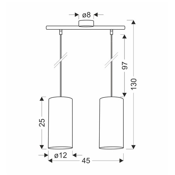 Jasnobrązowa lampa wisząca ø 12 cm Ballo – Candellux Lighting-image-2