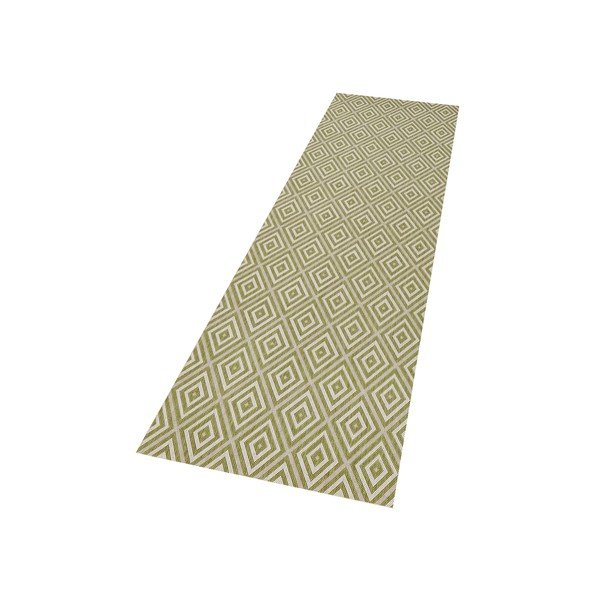 Zielony chodnik odpowiedni na zewnątrz NORTHRUGS Karo, 80x200 cm-image-1