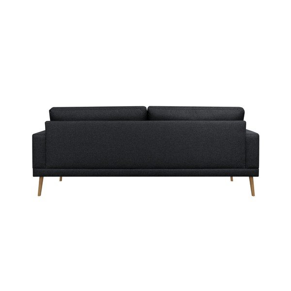 Czarna sofa 3-osobowa Helga Interiors Vega-image-3