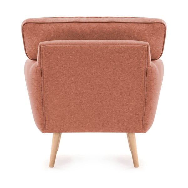 Łososiowy fotel z poduszką Vivonita Malva-image-4