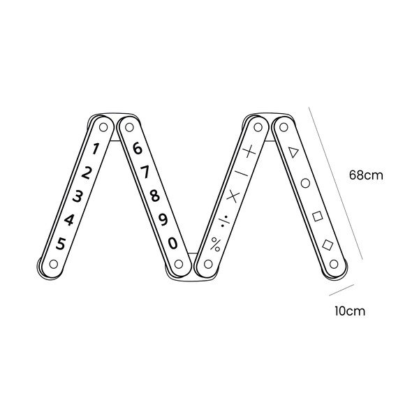 Tor sensoryczny z litego drewna sosnowego w naturalnym kolorze 10x408x5 cm Montessori – Meowbaby-image-4
