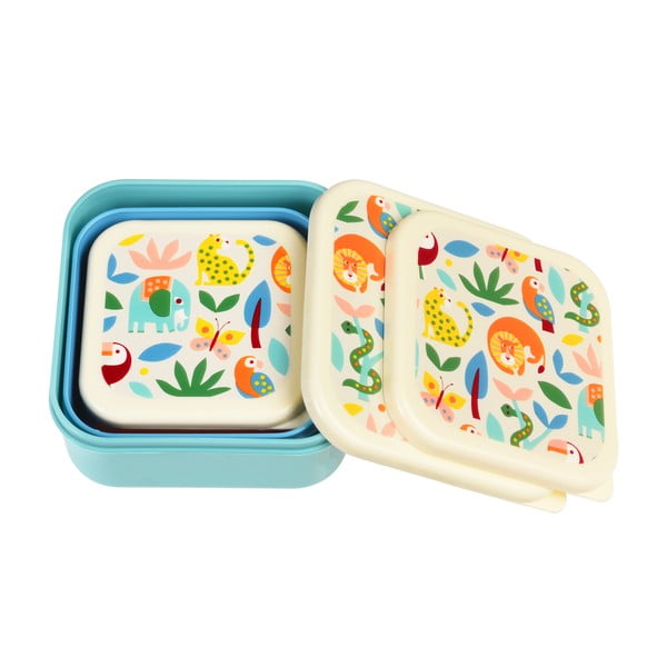 Pojemniki śniadaniowe dla dzieci 3 szt. Wild Wonders – Rex London-image-4