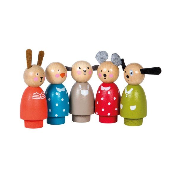 Drewniana zabawka La Grande Famille – Moulin Roty-image-1