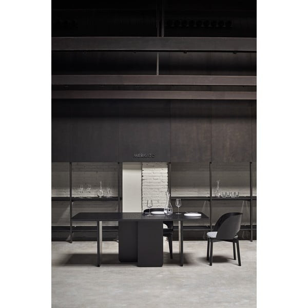 Czarny stół do jadalni Teulat Arq, 200x100 cm-image-1