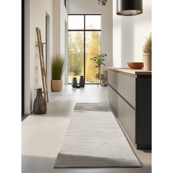 Chodnik z mieszanki juty dwustronny/tkany ręcznie w jasnym naturalnym kolorze 80x200 cm Dhaka – Hanse Home-image-1