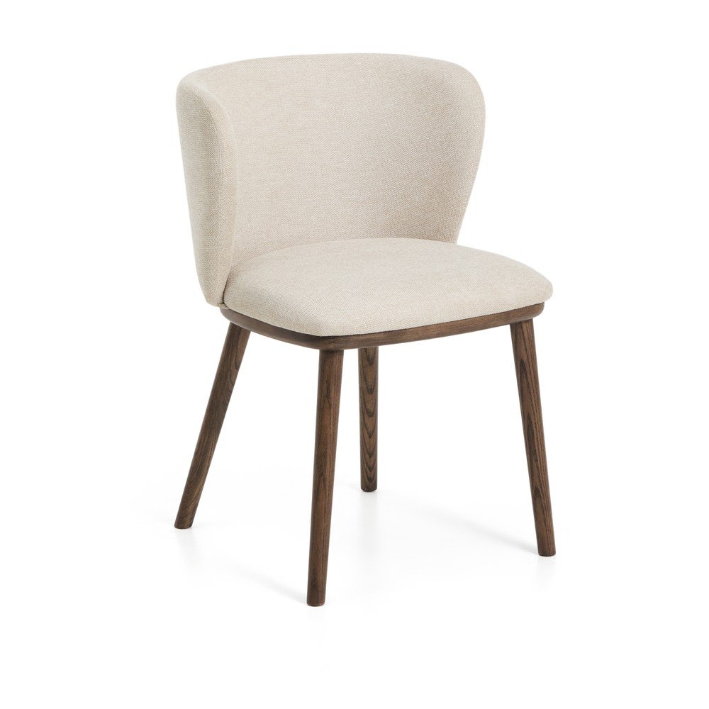 Beżowy tapicerowany fotel jadalniany Ciselia – Kave Home