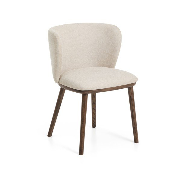 Beżowy tapicerowany fotel jadalniany Ciselia – Kave Home