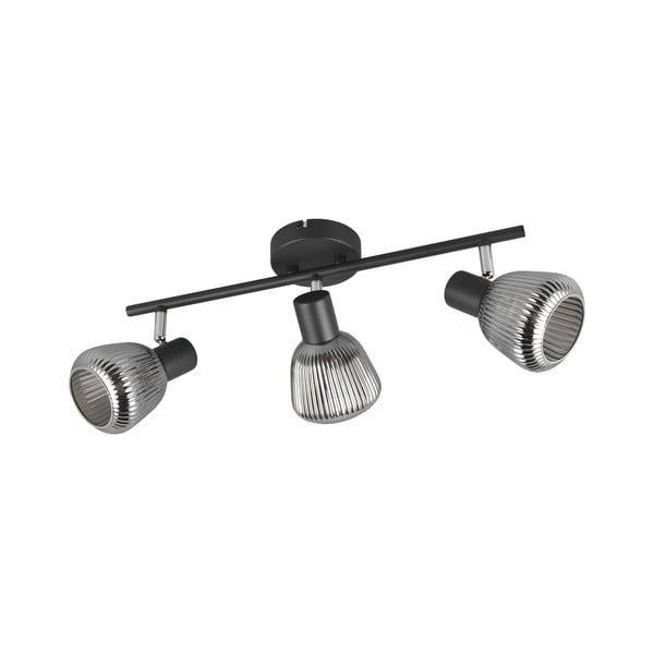 Czarna lampa punktowa ø 10 cm Tarifa – Trio