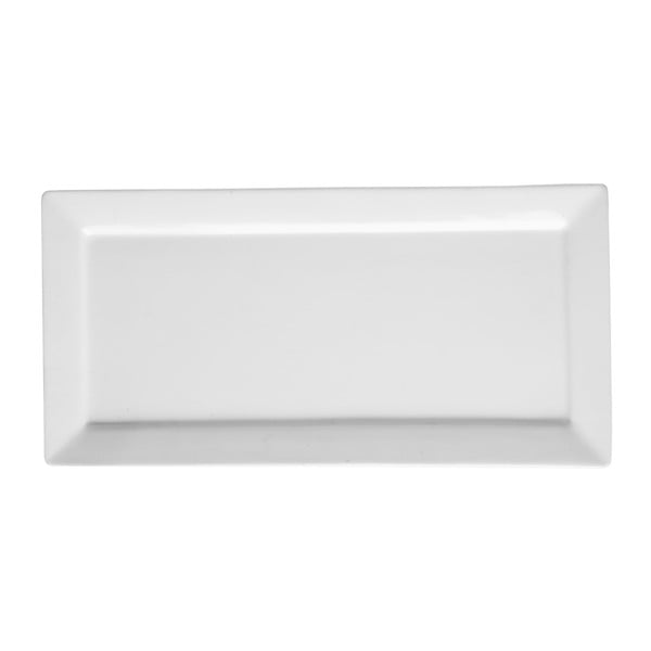 Biały półmisek porcelanowy Price & Kensington Simplicity, 36x17,5 cm