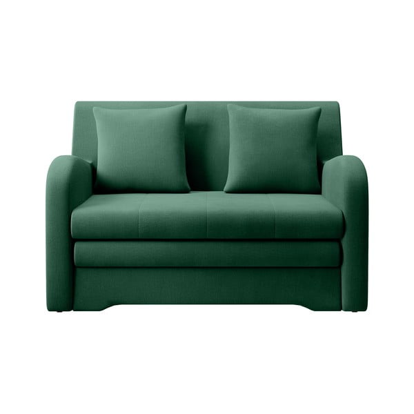 Zielona aksamitna rozkładana sofa 130 cm Ario – ELTAP