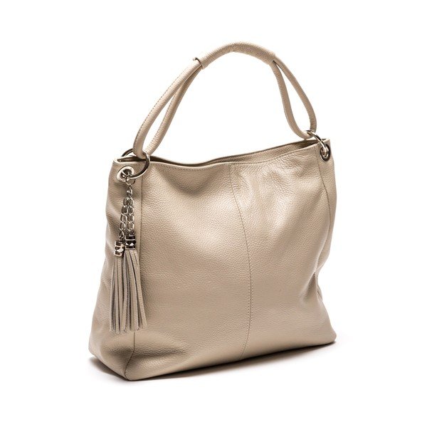 Skórzana torebka Anna Luchini 71 Beige-image-2