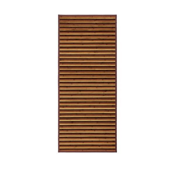 Musztardowo-brązowy bambusowy chodnik 75x175 cm – Casa Selección