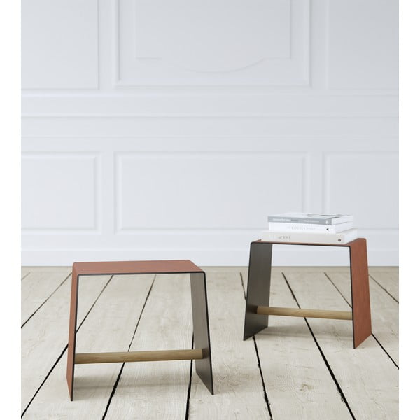 Koniakowy metalowy stołek Bull – LIND DNA-image-1