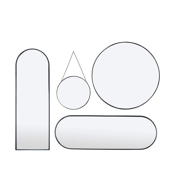 Czarne lustro ścienne Bonami Essentials Moira, ø 40 cm-image-4