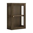 Ciemnobrązowa witryna w dekorze dębu wisząca 40x60x20 cm Zamora – House Nordic