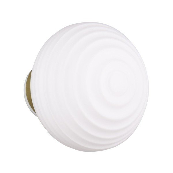 Biały szklany kinkiet LED na USB ø 15,5 cm Earl – Reality