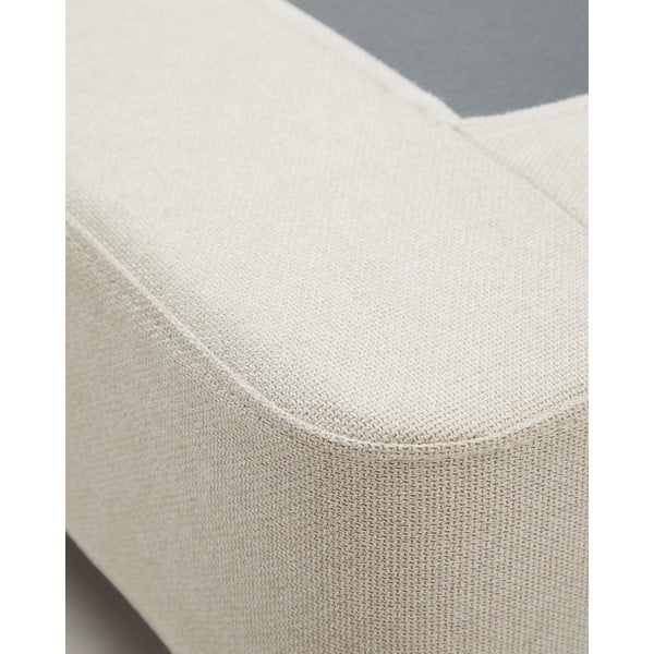 Beżowe tapicerowane łóżko dwuosobowe 160x200 cm Ofelia – Kave Home-image-4