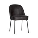 Czarne krzesła zestaw 2 szt. ze skóry Vogue – WOOOD
