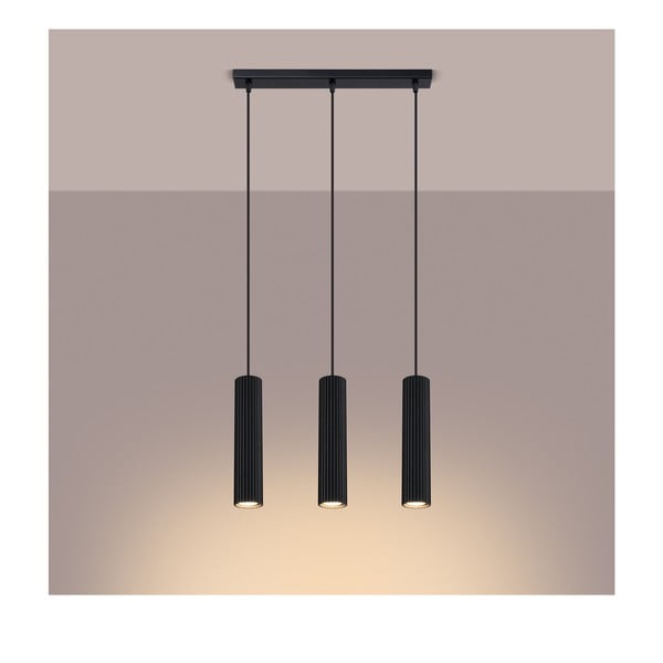 Czarna lampa wisząca Gleam – Sollux-image-2