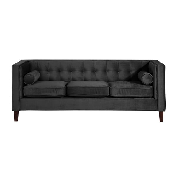 Czarna sofa Max Winzer Jeronimo, 215 cm