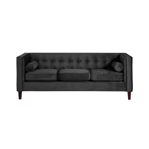 Czarna sofa Max Winzer Jeronimo, 215 cm