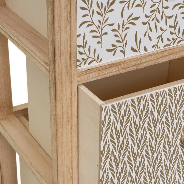 Wysoka komoda z litego drewna paulowni 34x78 cm – Casa Selección-image-1