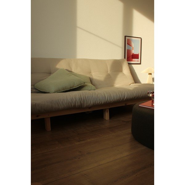 Żółta sztruksowa sofa 200 cm Lean – Karup Design-image-1