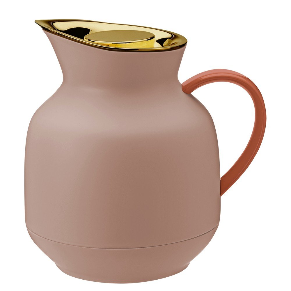 Brzoskwiniowy plastikowy dzbanek termos 1 l Amphora – Stelton
