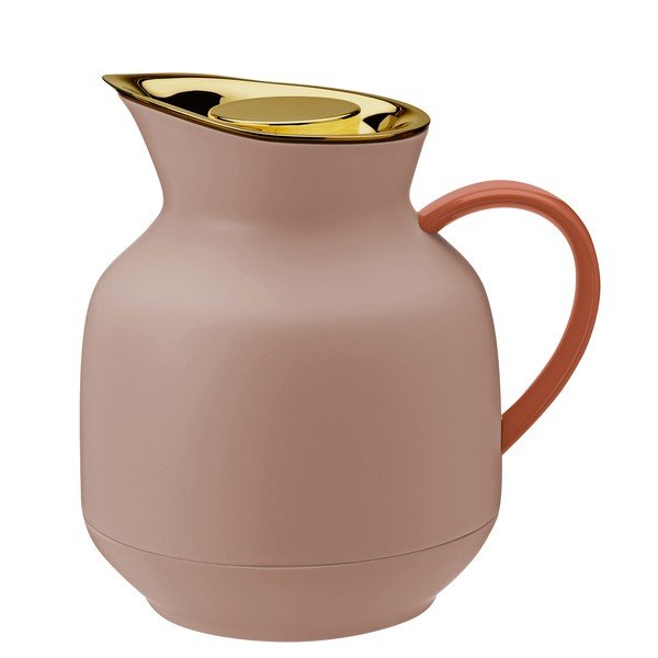 Brzoskwiniowy plastikowy dzbanek termos 1 l Amphora – Stelton