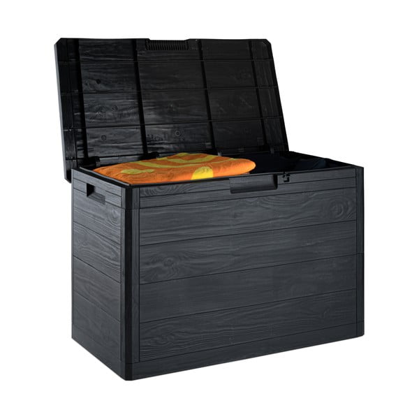 Antracytowa skrzynia ogrodowa Woodys – Toomax-image-2
