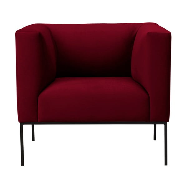 Czerwony aksamitny fotel Windsor & Co Sofas Neptune