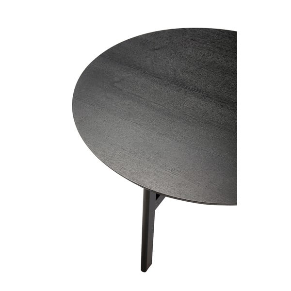 Czarny okrągły stolik ø 80 cm Fjord – Hübsch-image-3