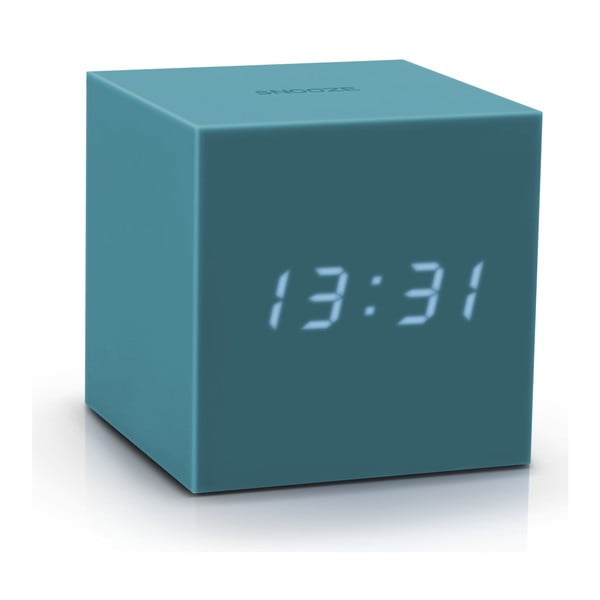 NIebieski budzik LED Gingko Gravitry Cube-image-2