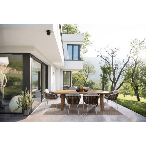 Białe metalowe krzesło ogrodowe Maribela   – Bizzotto-image-2