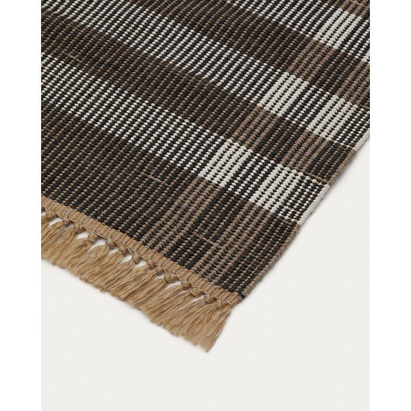 Czarny dywan dwustronny tkany ręcznie 60x90 cm Barani – Kave Home-image-3