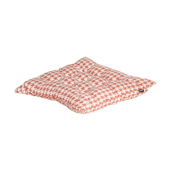 Pomarańczowo-biała poduszka na krzesło ogrodowe Hartman Poule, 45x45 cm