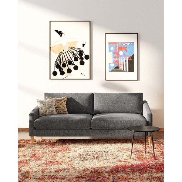 Szara sofa 200 cm Karoto – Ame Yens-image-1