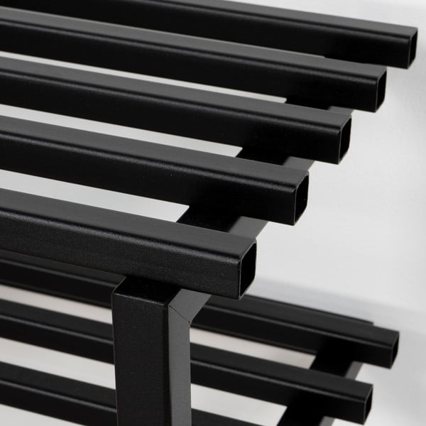 Czarna metalowa wisząca szafka na buty 71x26x34 cm Marco – Spinder Design-image-1