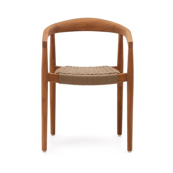 Drewniane krzesła ogrodowe zestaw 4 szt. w naturalnym kolorze Ydalia – Kave Home-image-4